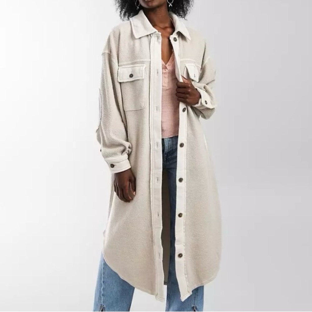 Long Ruby Shacket - Free People